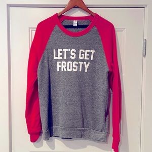 Let’s get frosty sweatshirt size medium like new